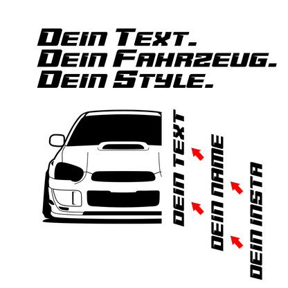 Subaru Impreza WRX STI MY 2002 – customizable Shirts & Hoodies