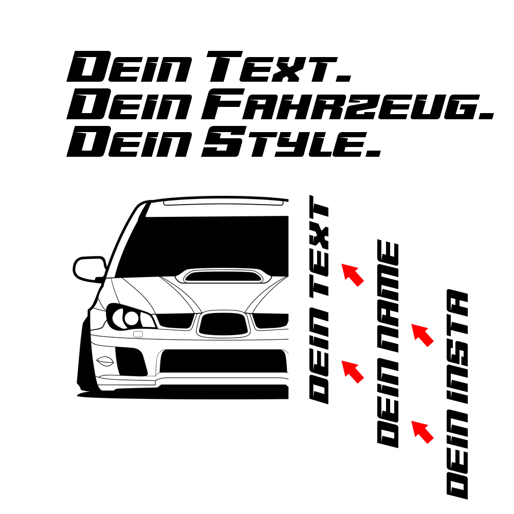 2006 Subaru Impreza WRX STI – customizable Shirts & Hoodies