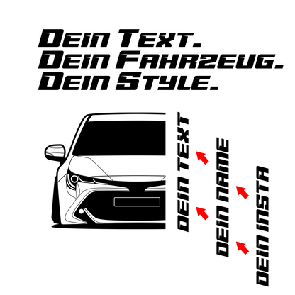 Toyota Corolla Touring Sports BJ 2019 – personalisierbares Shirt & Hoodie