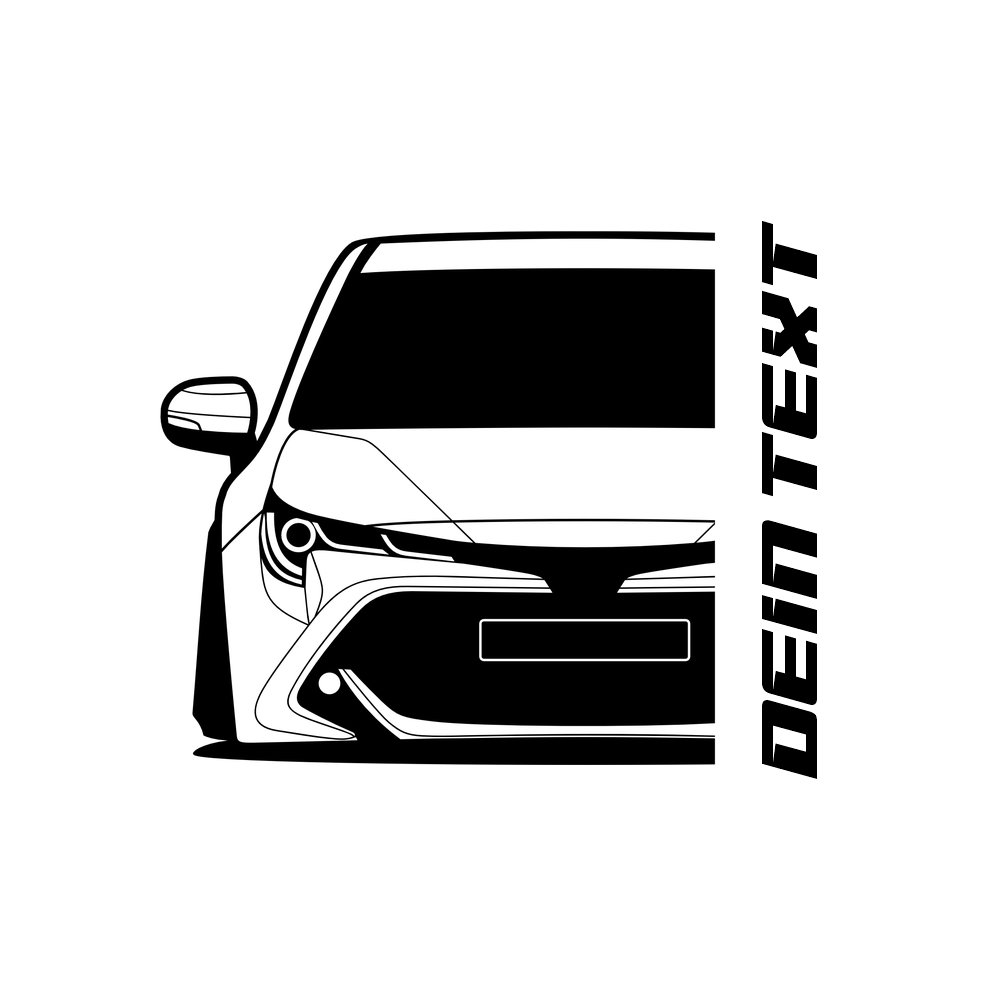 Toyota Corolla Touring Sports BJ 2019 – personalisierbares Shirt & Hoodie