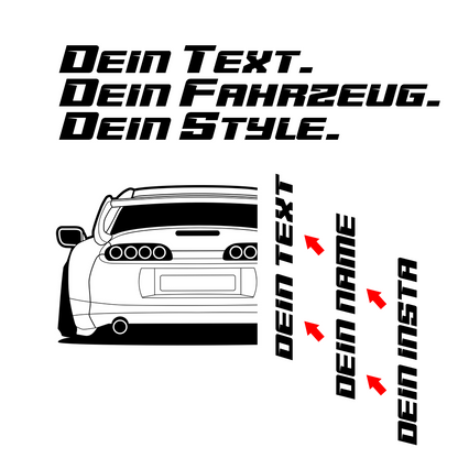 Toyota Supra MK 4 BJ 1993 – personalisierbares Shirt & Hoodie