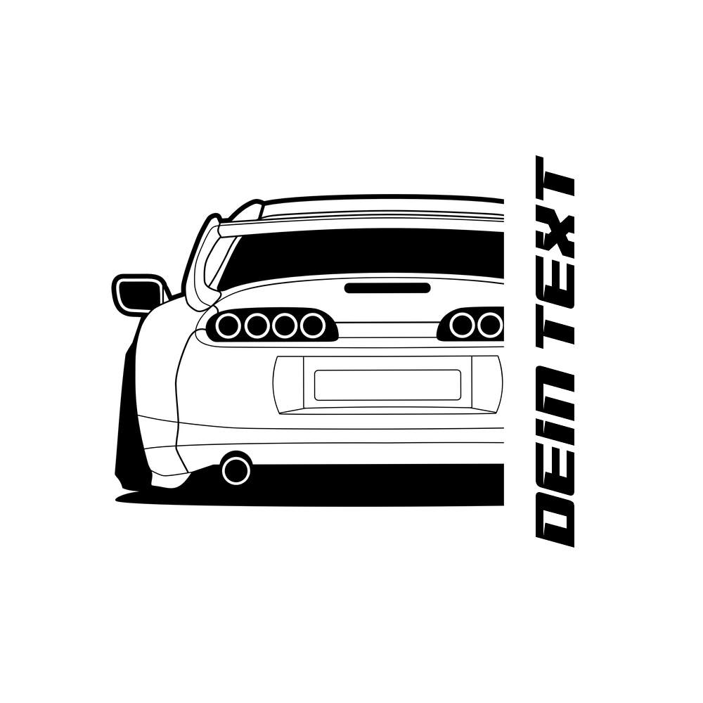 Toyota Supra MK 4 BJ 1993 – personalisierbares Shirt & Hoodie