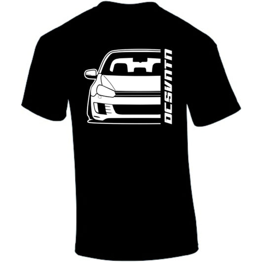 VW Golf MK6 GTD BJ 2008 – personalisierbares Shirt & Hoodie