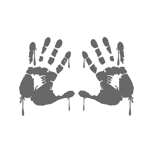 Blutigen Hände – 15cm Autofolie Sticker
