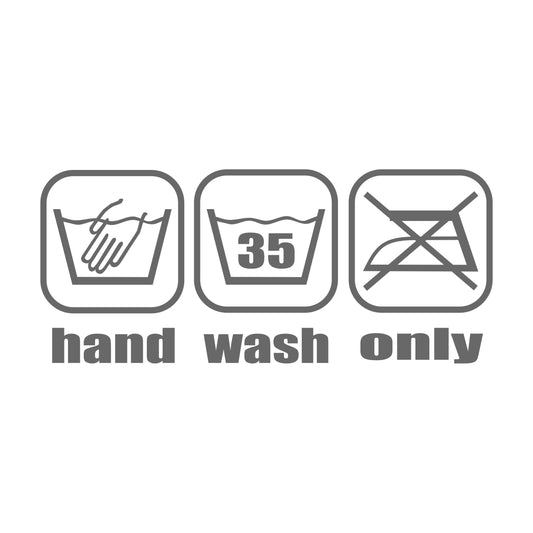 hand wash only 17 cm Sticker