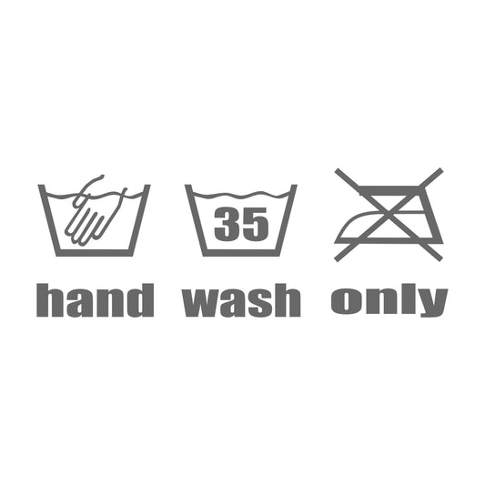 hand wash only small 17 cm Sticker