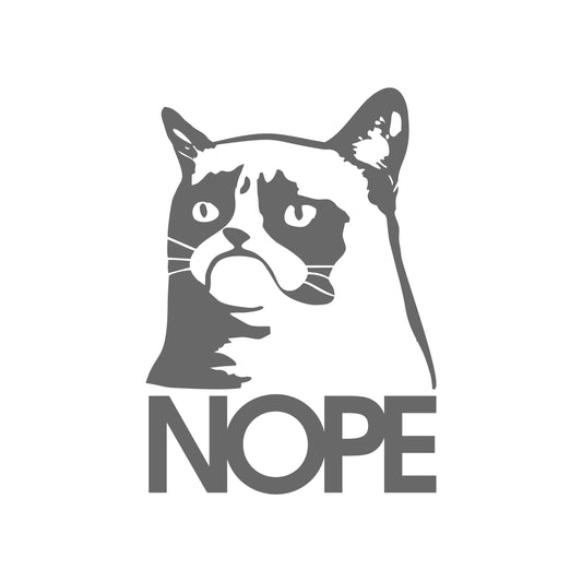 Nope Cat Sticker
