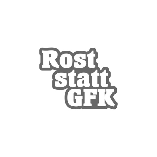 Rost Statt GFK Sticker