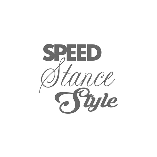 speed stance style Sticker
