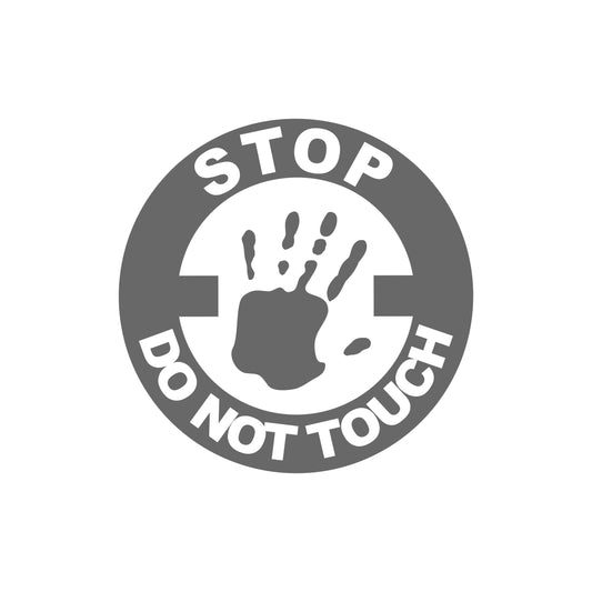 Stop Do Not Touch Sticker